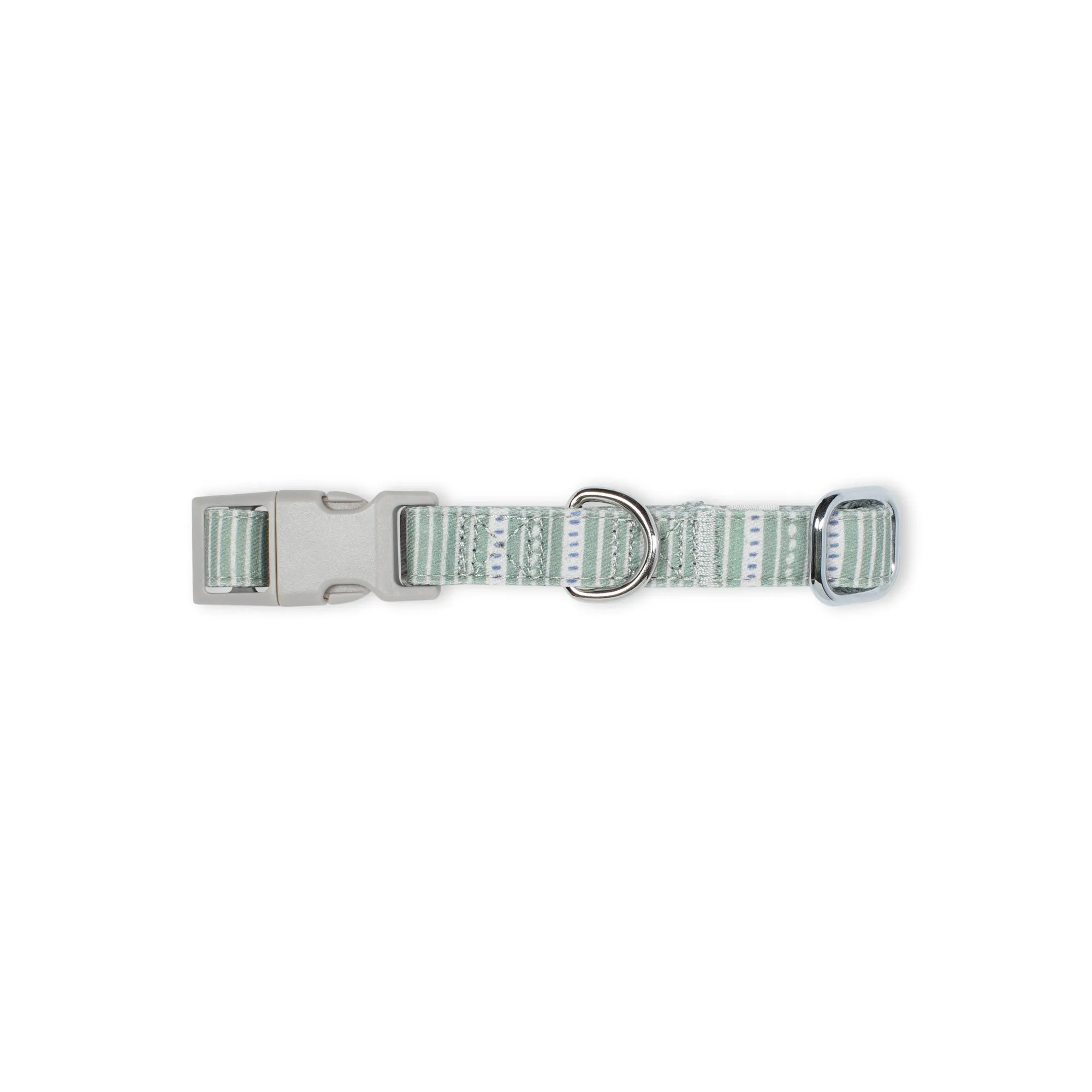 Block Stripe Dusty Sage Dog Collar sold by Fringe Studio product image thumbnail 3