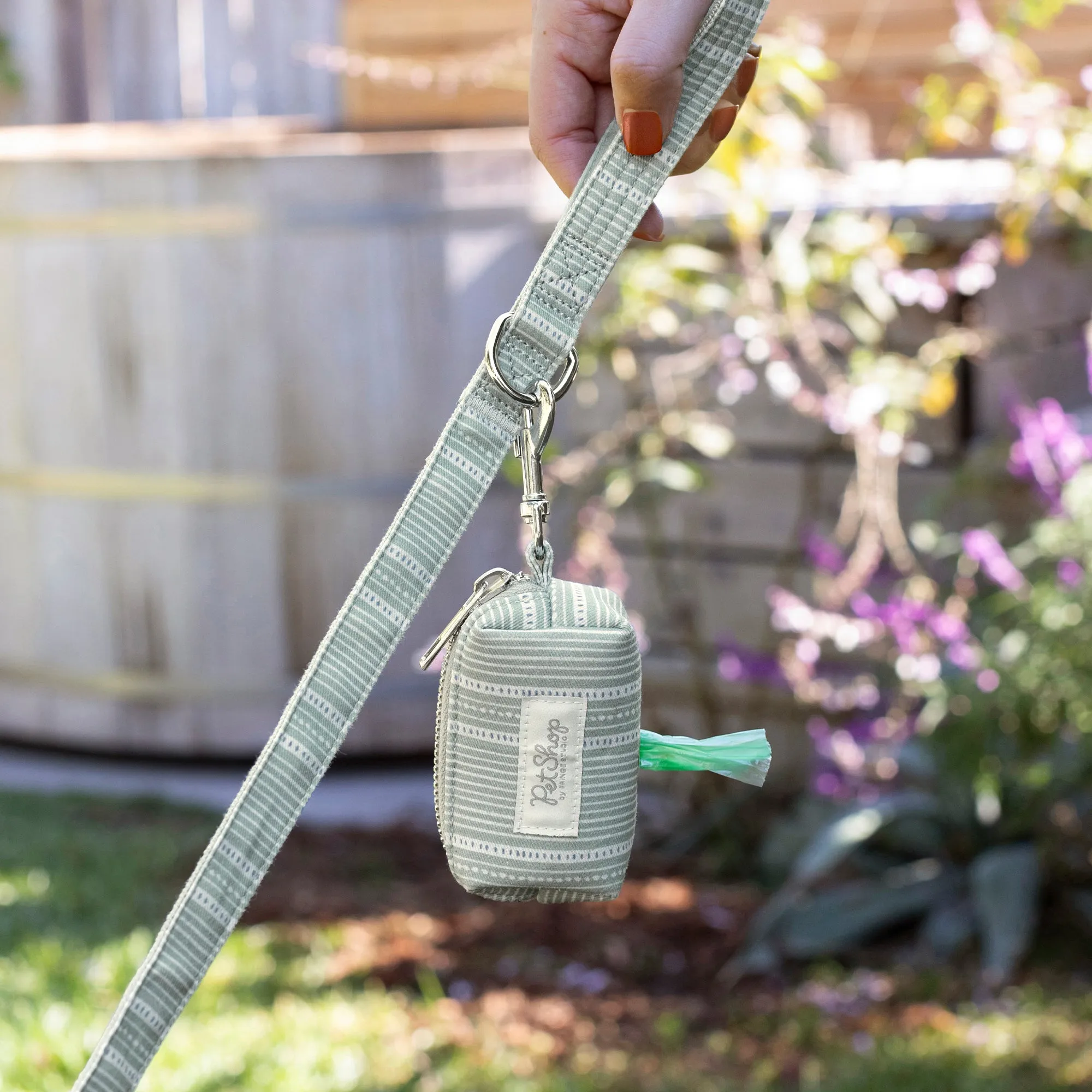 Block Stripe Dusty Sage Waste Bag Holder sold by Fringe Studio product image thumbnail 3