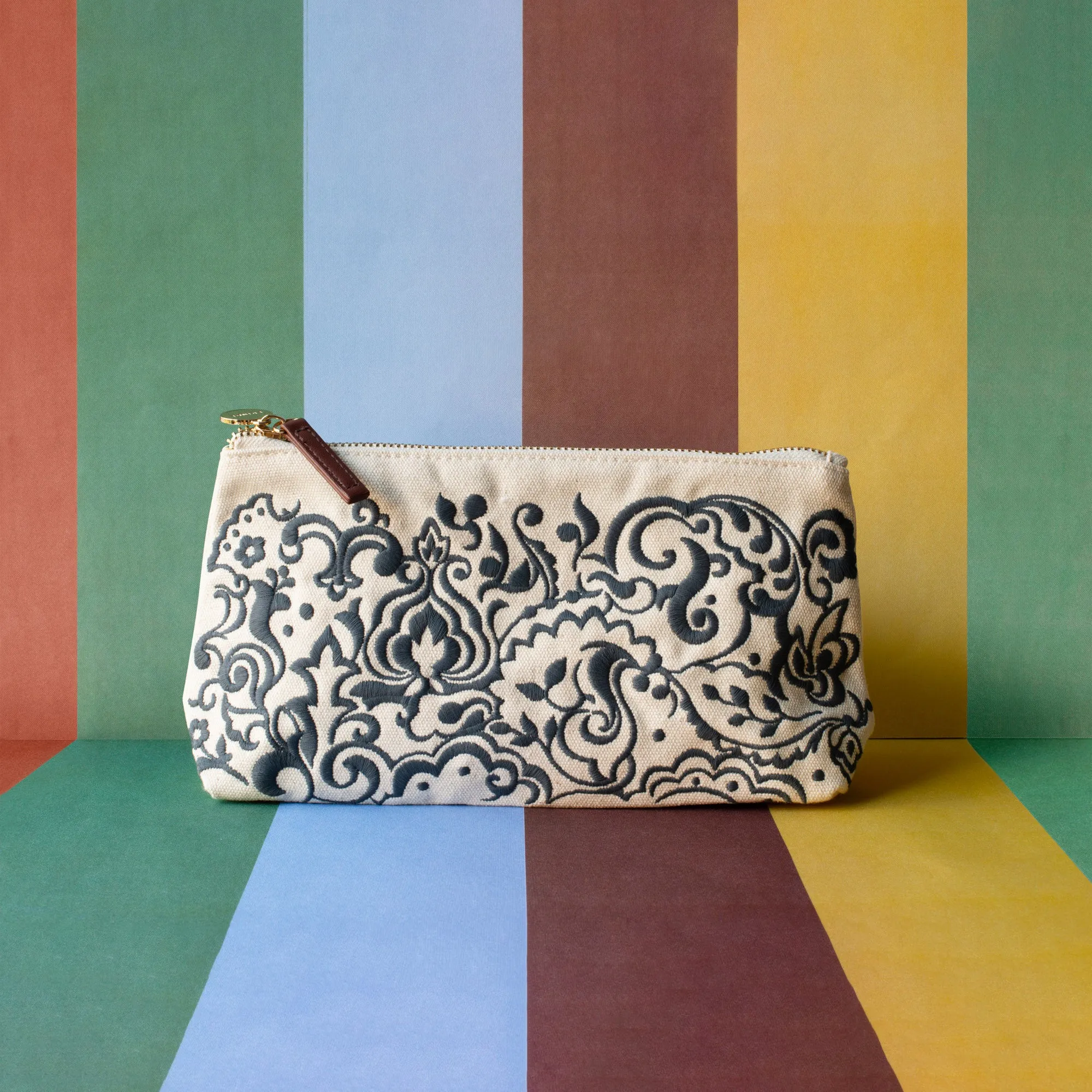 Mod Paisley Flat Bottom Medium Pouch sold by Fringe Studio product image thumbnail 2