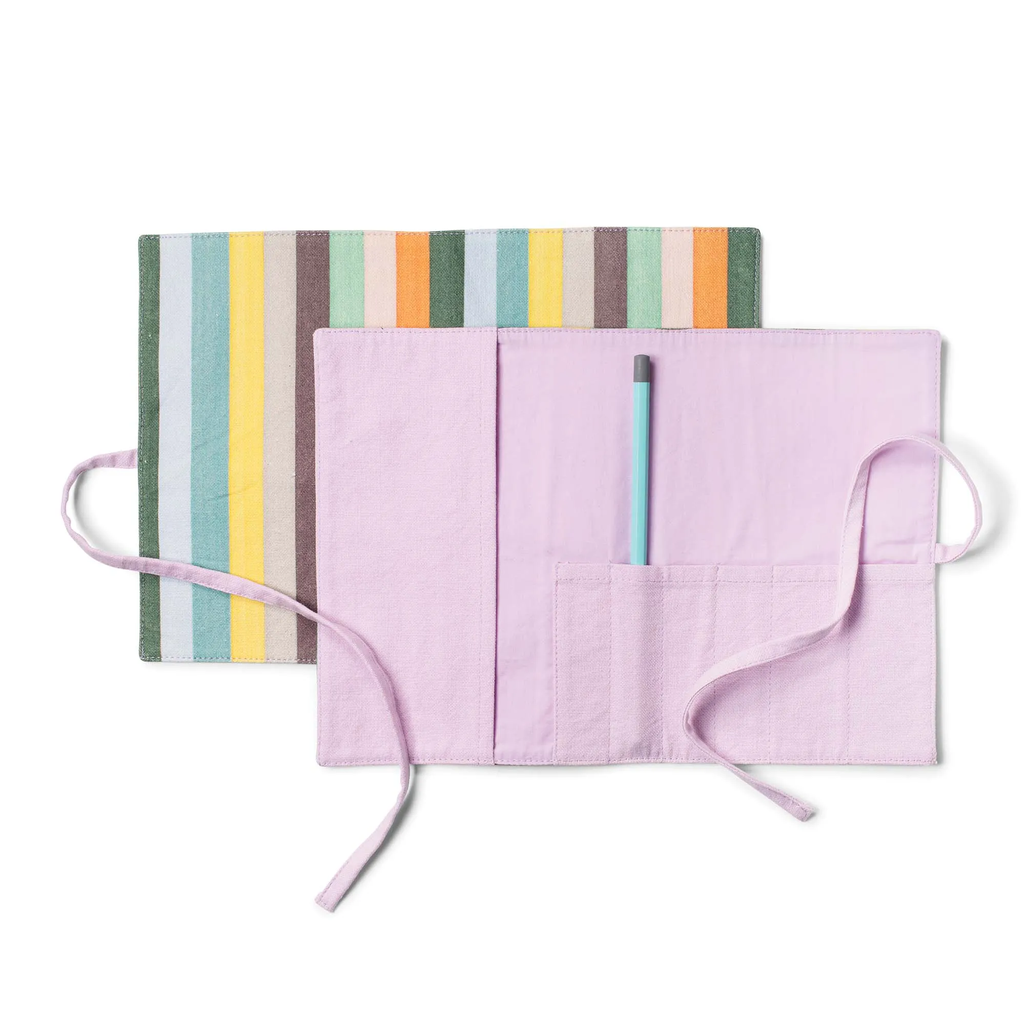 Bold Stripe Roll Up Pouch sold by Fringe Studio
