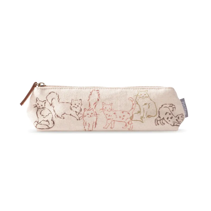 Inked Cats Canvas Pouch sold by Fringe Studio