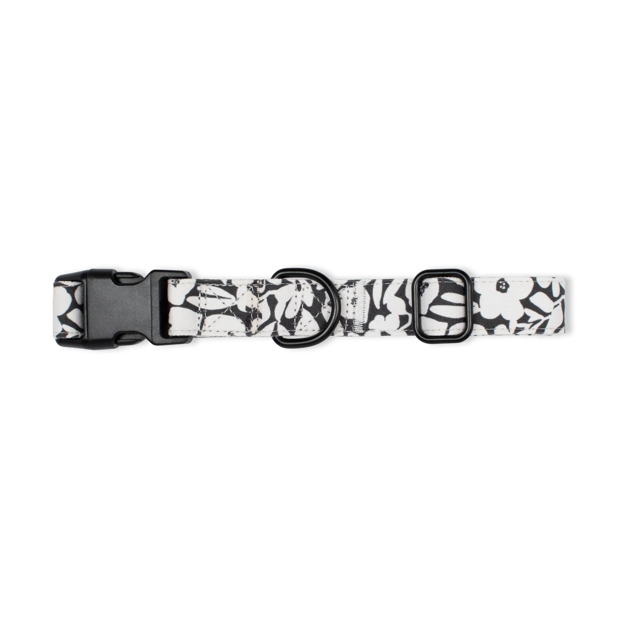 Charcoal Floral Dog Collar sold by Fringe Studio