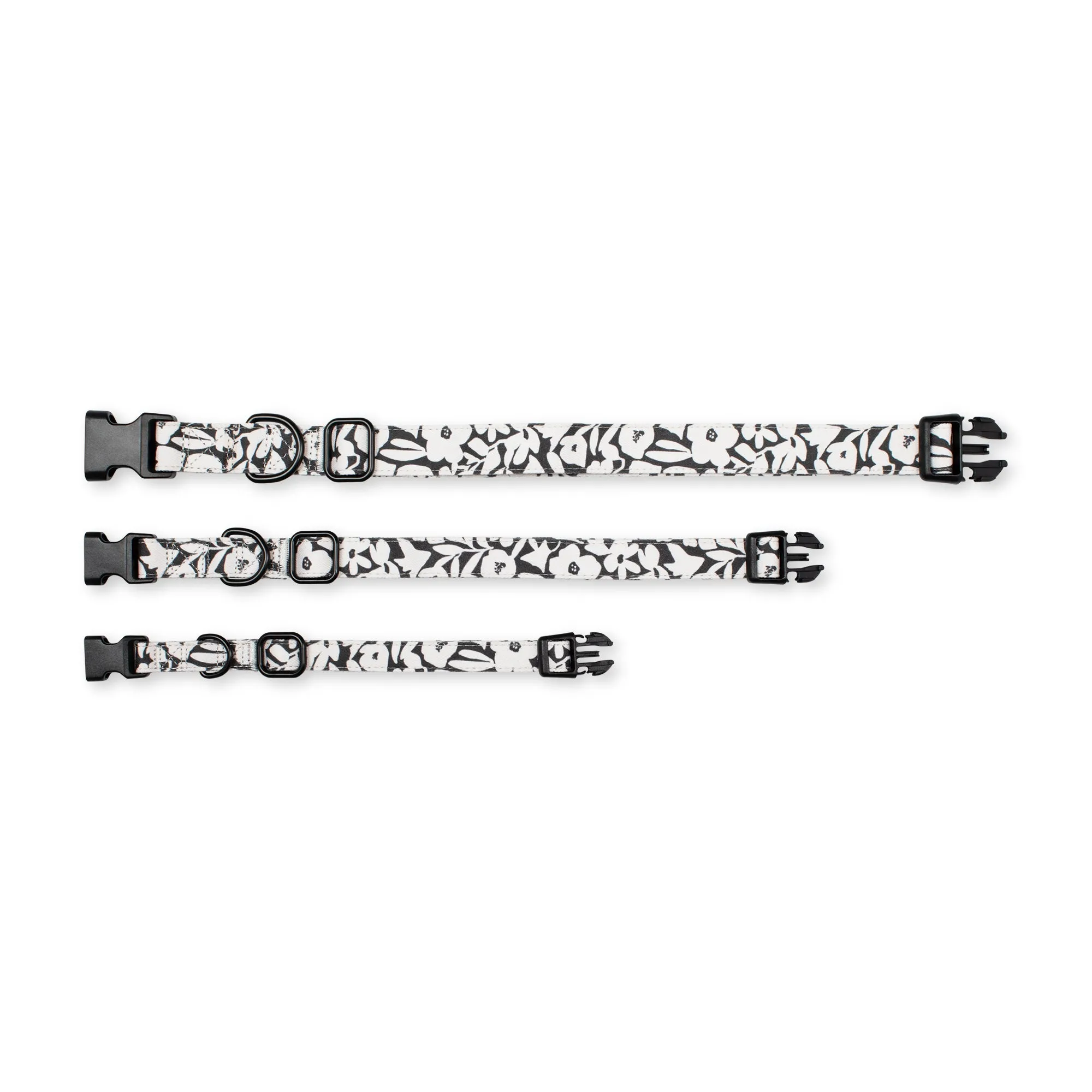 Charcoal Floral Dog Collar sold by Fringe Studio product image thumbnail 4