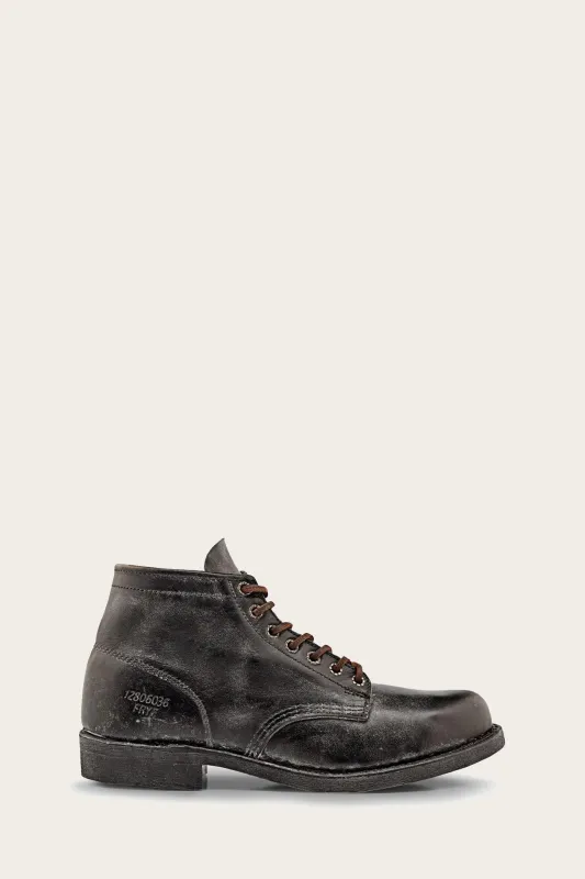 Frye Mens PRISON BOOT BLACK/LATIGO sold by Frye