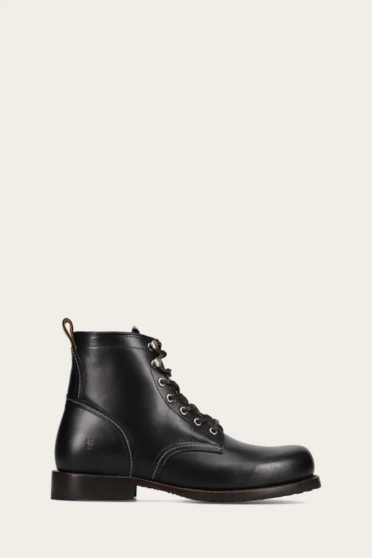 Frye Mens HUDSON WORKBOOT LUG BLACK sold by Frye