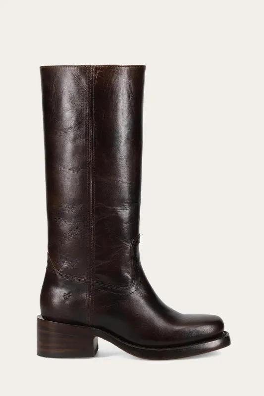 Frye Women CAMPUS 14L BOURBON/MONT BLANC sold by Frye