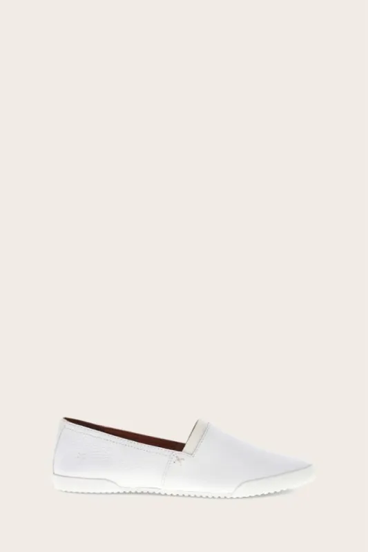 Frye Women MELANIE SLIP ON WHITE/TUMBLED COW made by Frye
