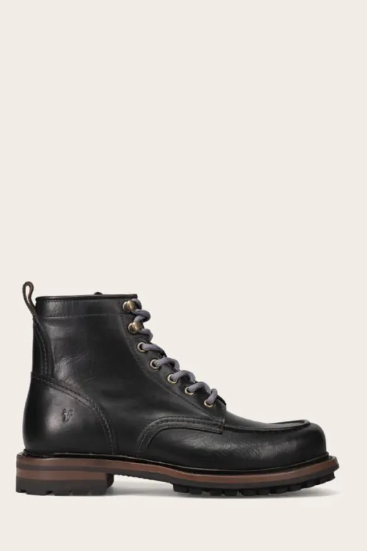 Frye Mens HUDSON WORKBOOT BLACK/VINTAGE PULL UP sold by Frye