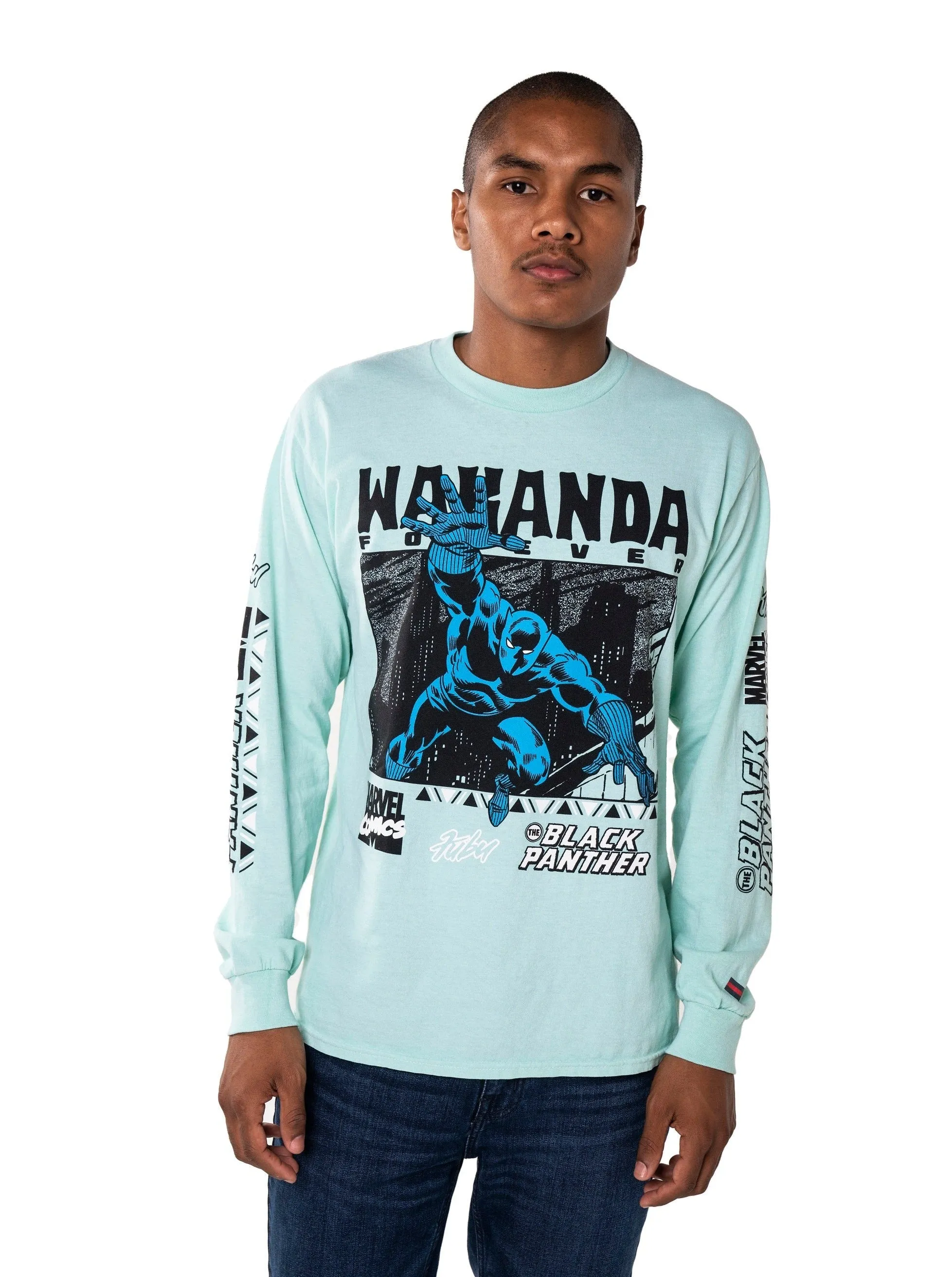 Black Panther Long Sleeve Tee sold by FUBU