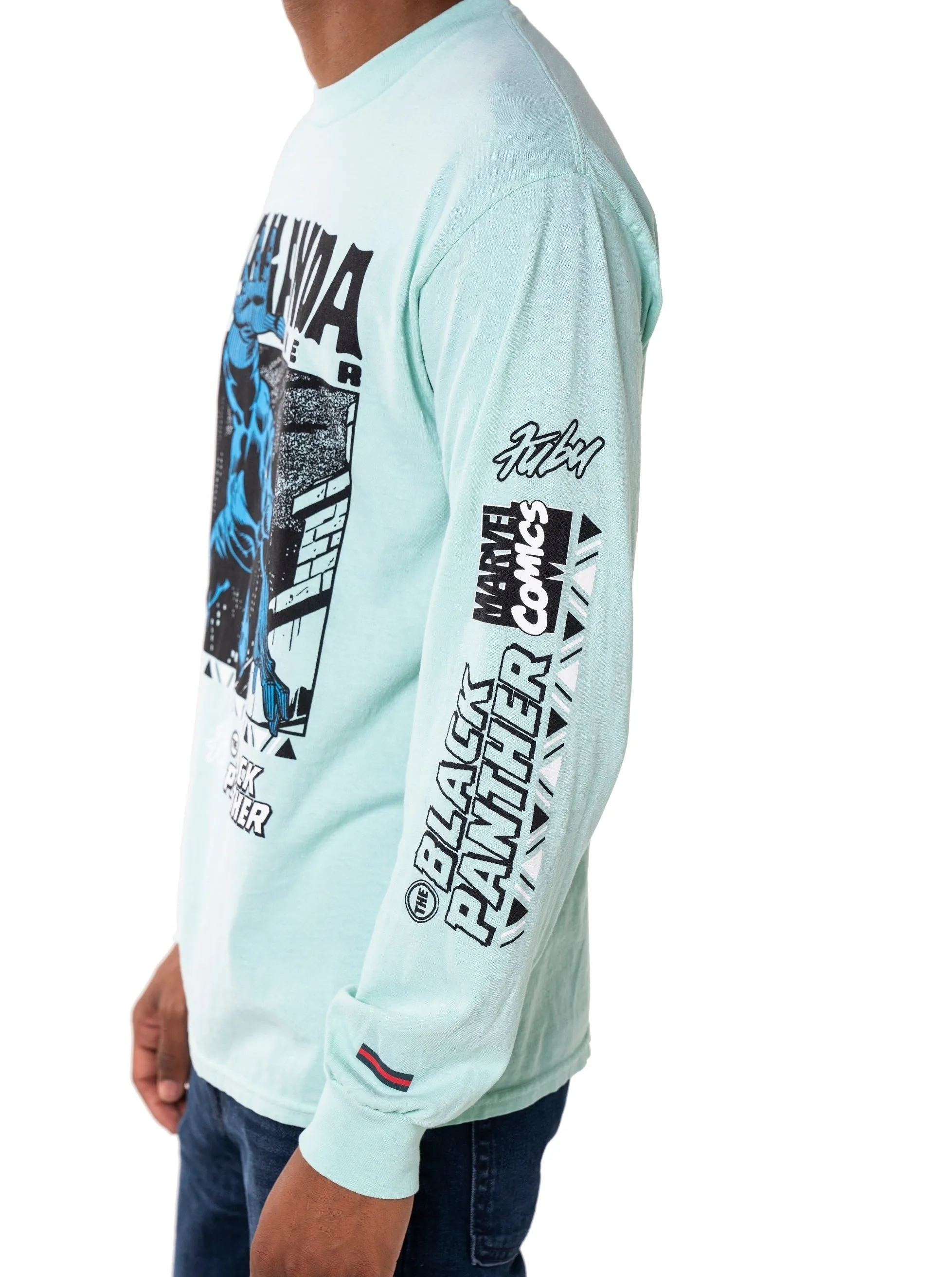 Black Panther Long Sleeve Tee sold by FUBU product image thumbnail 3