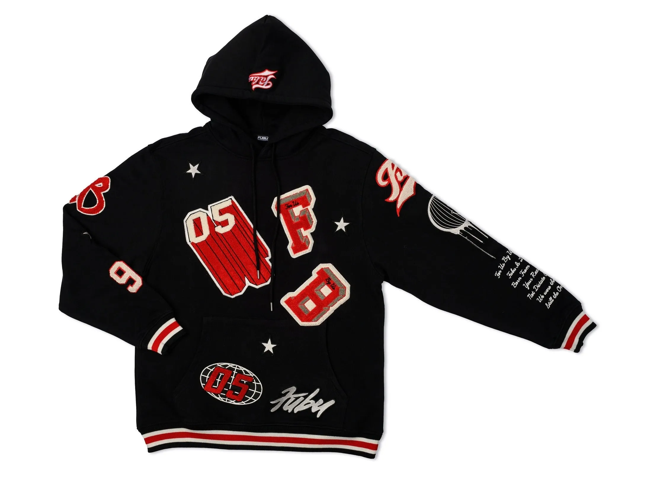 Varsity Chenille Patch Hoodie sold by FUBU product image thumbnail 5