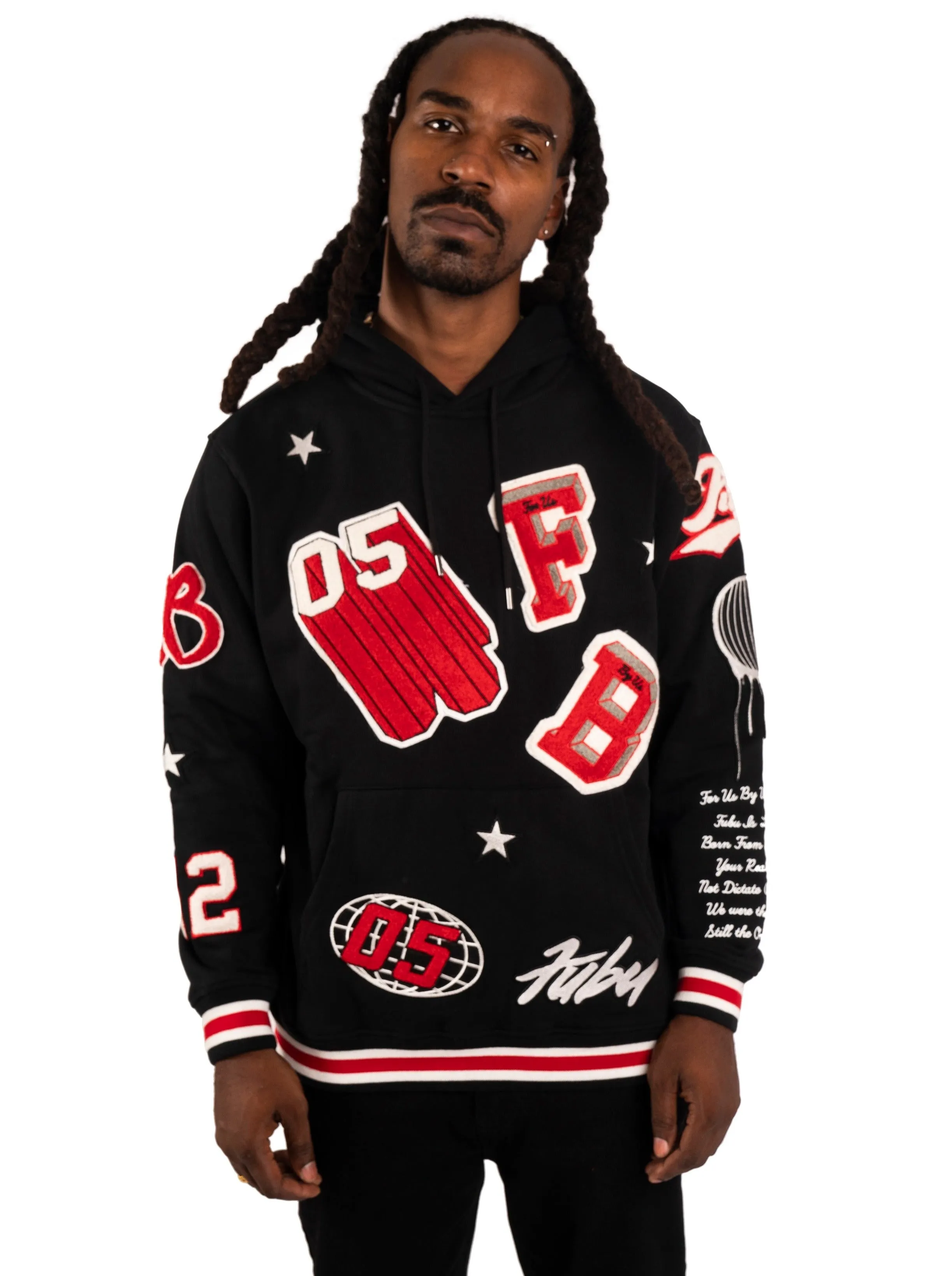 Varsity Chenille Patch Hoodie sold by FUBU