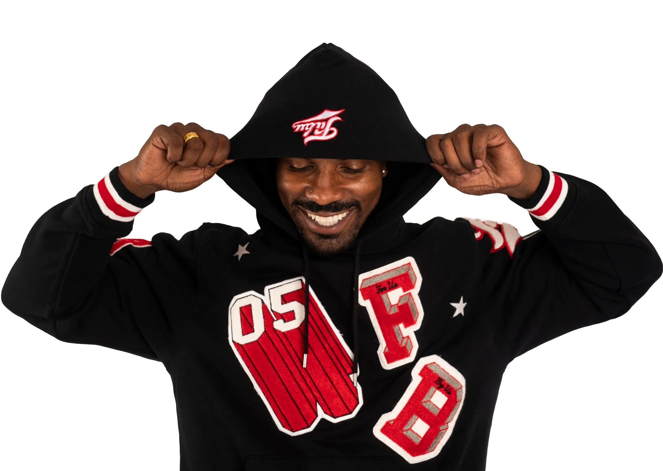 Varsity Chenille Patch Hoodie sold by FUBU product image thumbnail 2