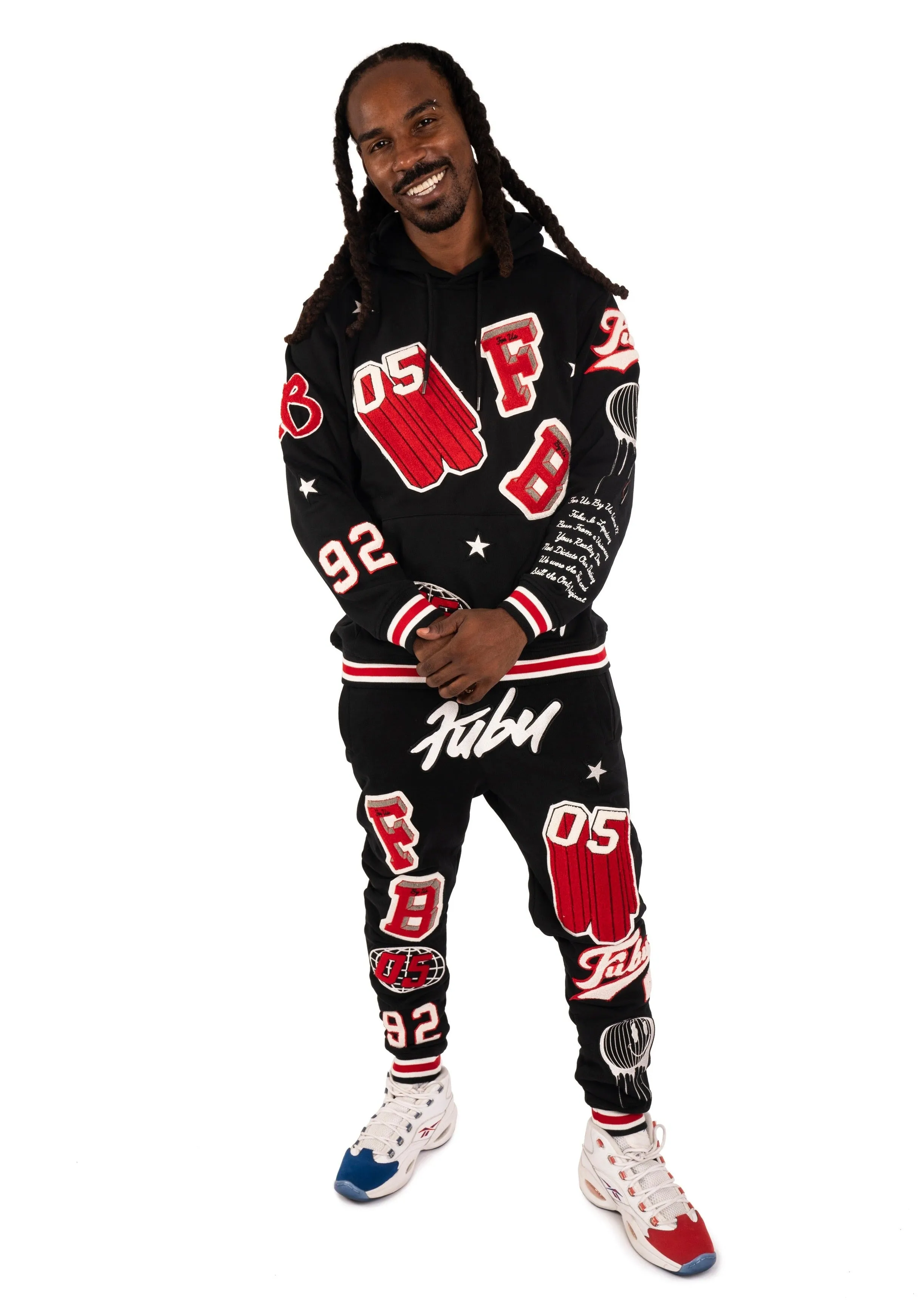 Varsity Chenille Patch Hoodie sold by FUBU product image thumbnail 4