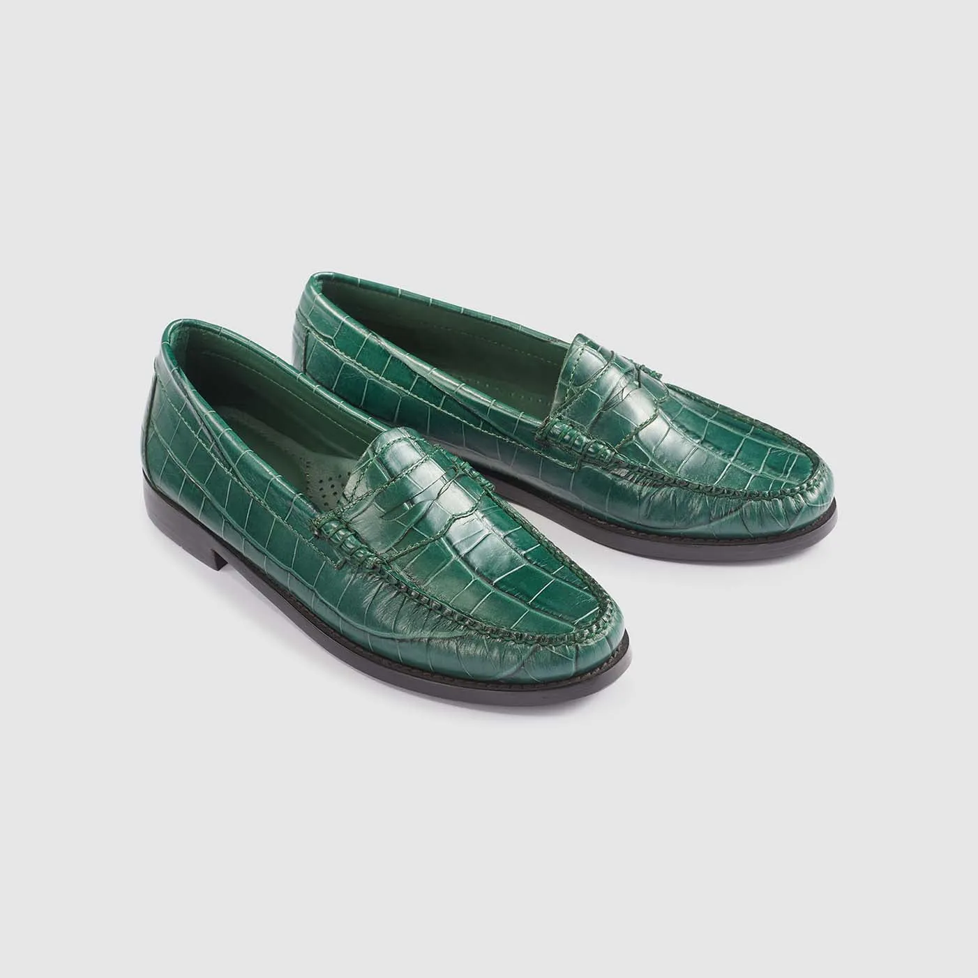 WOMENS WHITNEY CROC WEEJUNS LOAFER sold by G.H. Bass & Co.
