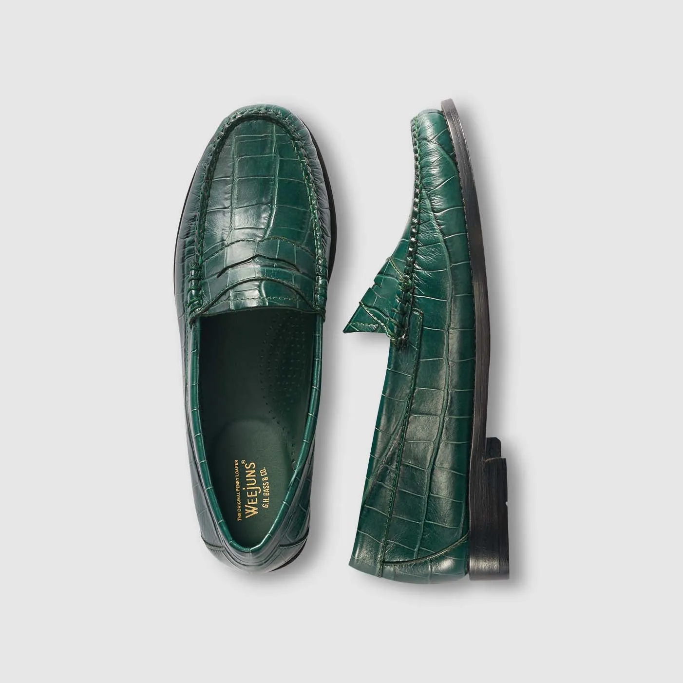 WOMENS WHITNEY CROC WEEJUNS LOAFER sold by G.H. Bass & Co. product image thumbnail 5