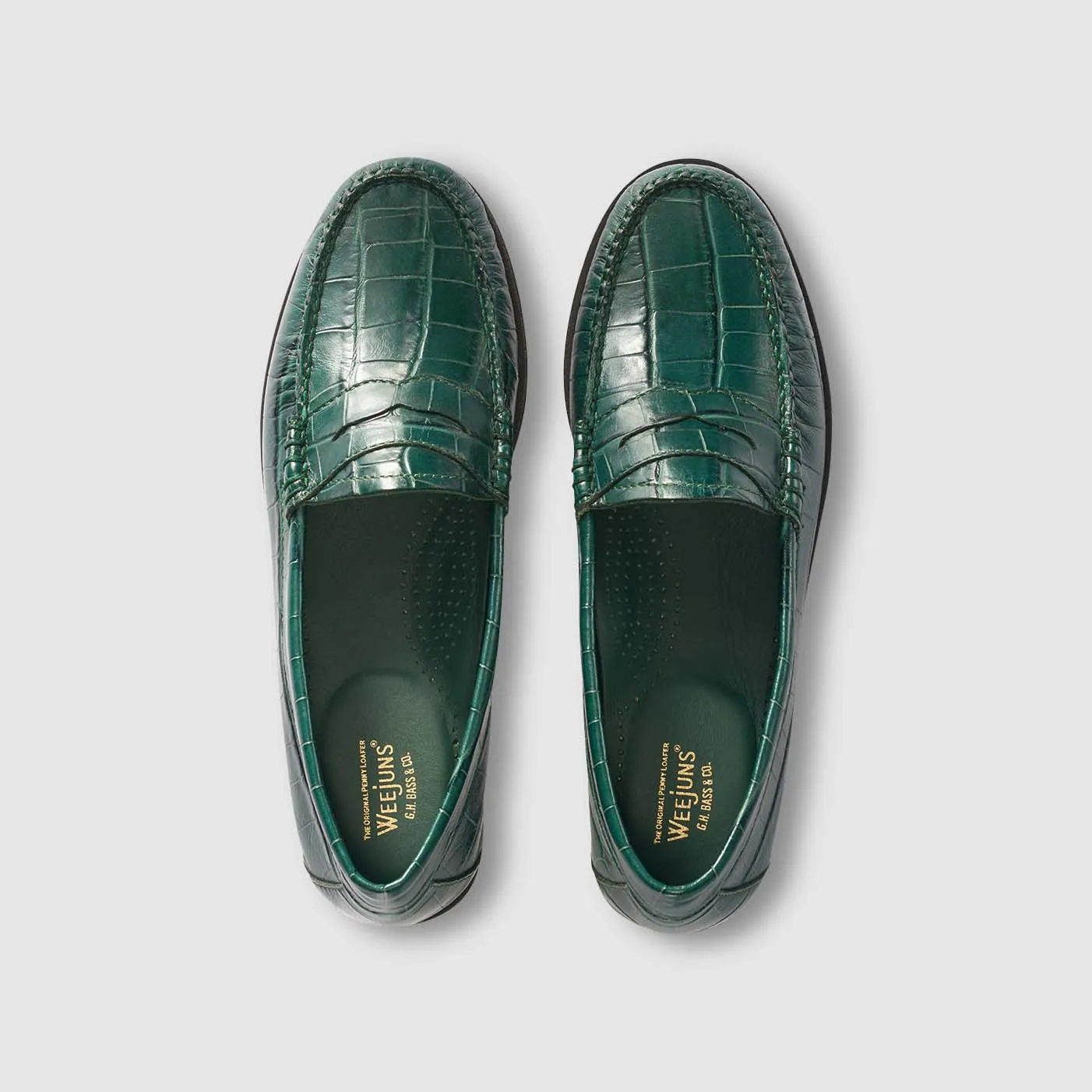 WOMENS WHITNEY CROC WEEJUNS LOAFER sold by G.H. Bass & Co. product image thumbnail 4