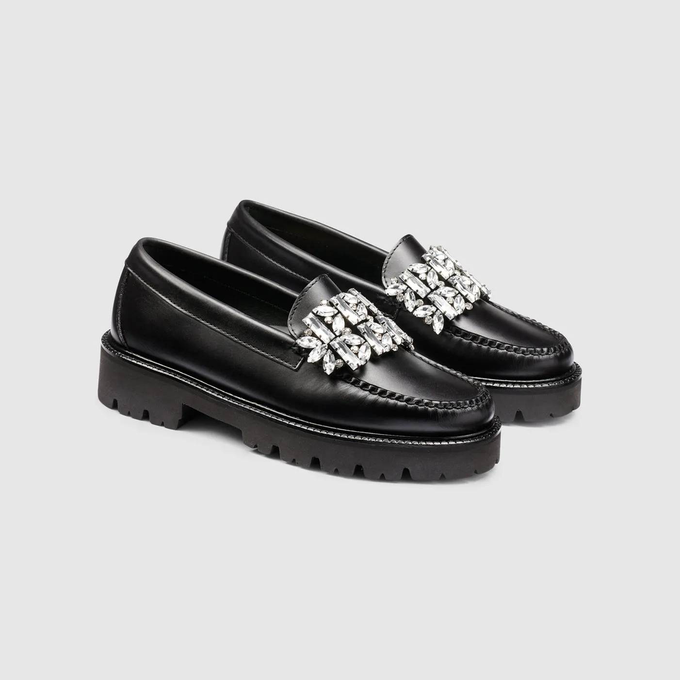WOMENS WHITNEY CRYSTAL SUPER LUG WEEJUNS LOAFER sold by G.H. Bass & Co.
