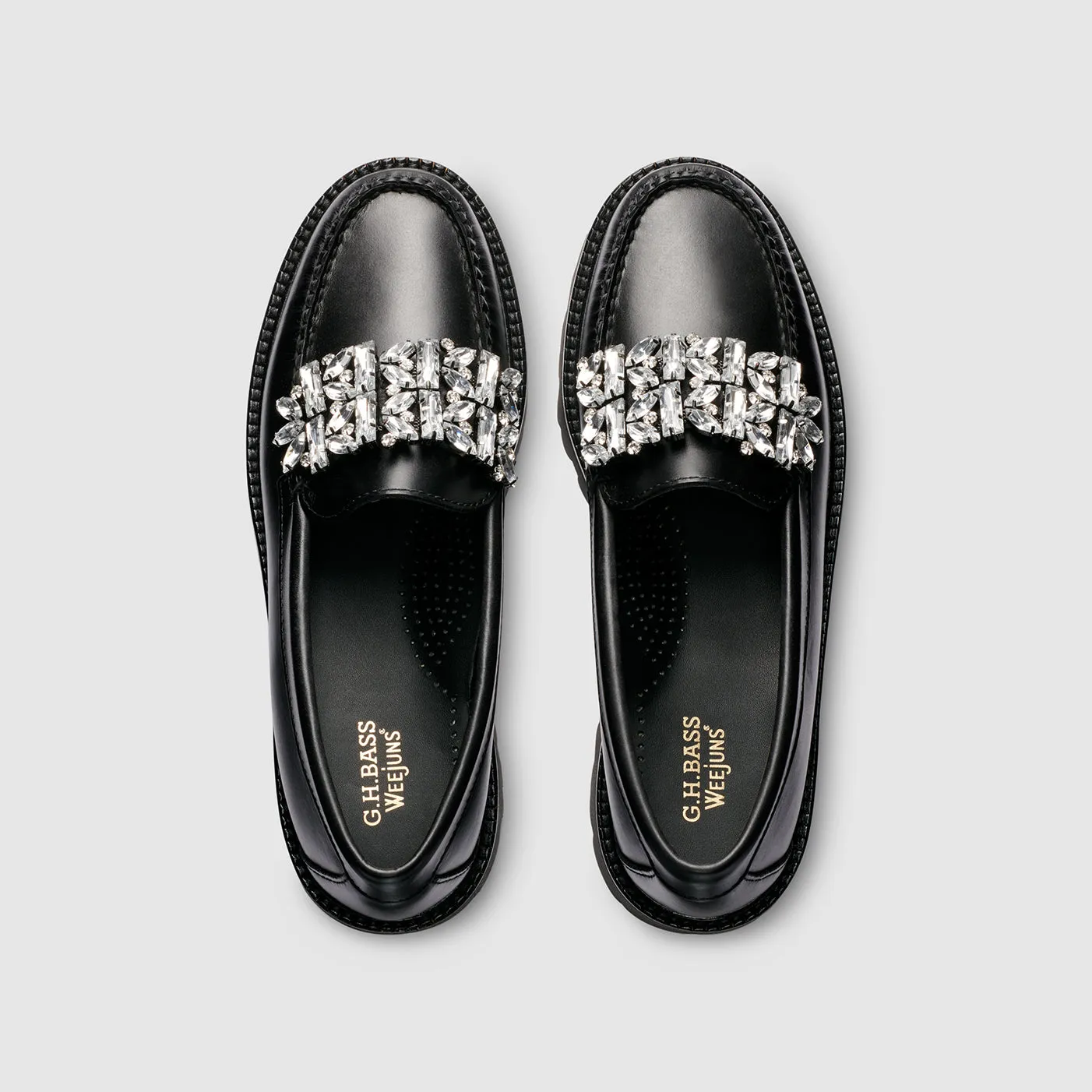 WOMENS WHITNEY CRYSTAL SUPER LUG WEEJUNS LOAFER sold by G.H. Bass & Co. product image thumbnail 4