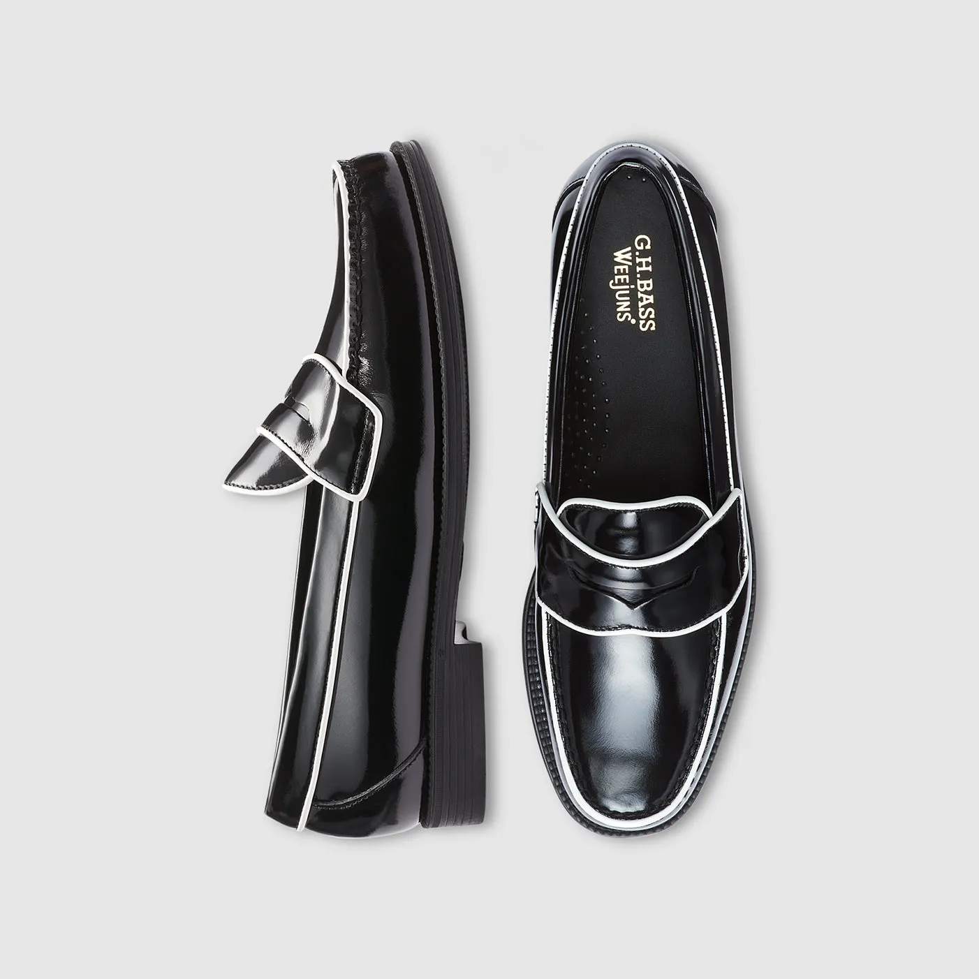 MENS LOGAN PIPING EASY WEEJUNS LOAFER sold by G.H. Bass & Co. product image thumbnail 4