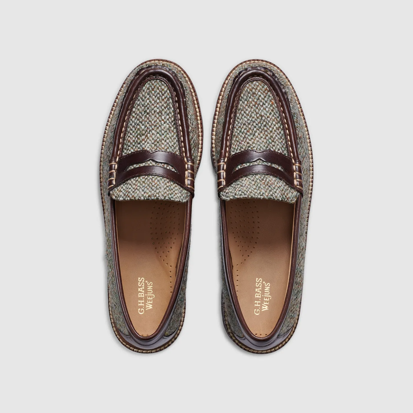 WOMENS WHITNEY HARRIS TWEED LUG WEEJUNS LOAFER sold by G.H. Bass & Co. product image thumbnail 3