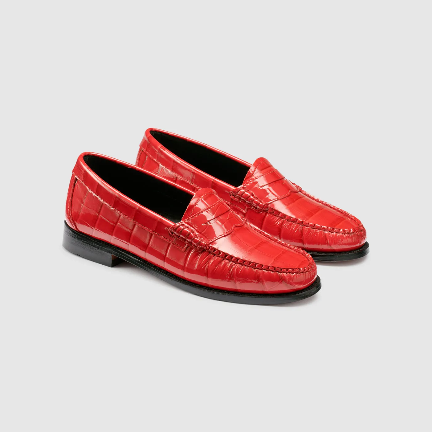 WOMENS WHITNEY CROCO WEEJUNS LOAFER sold by G.H. Bass & Co.