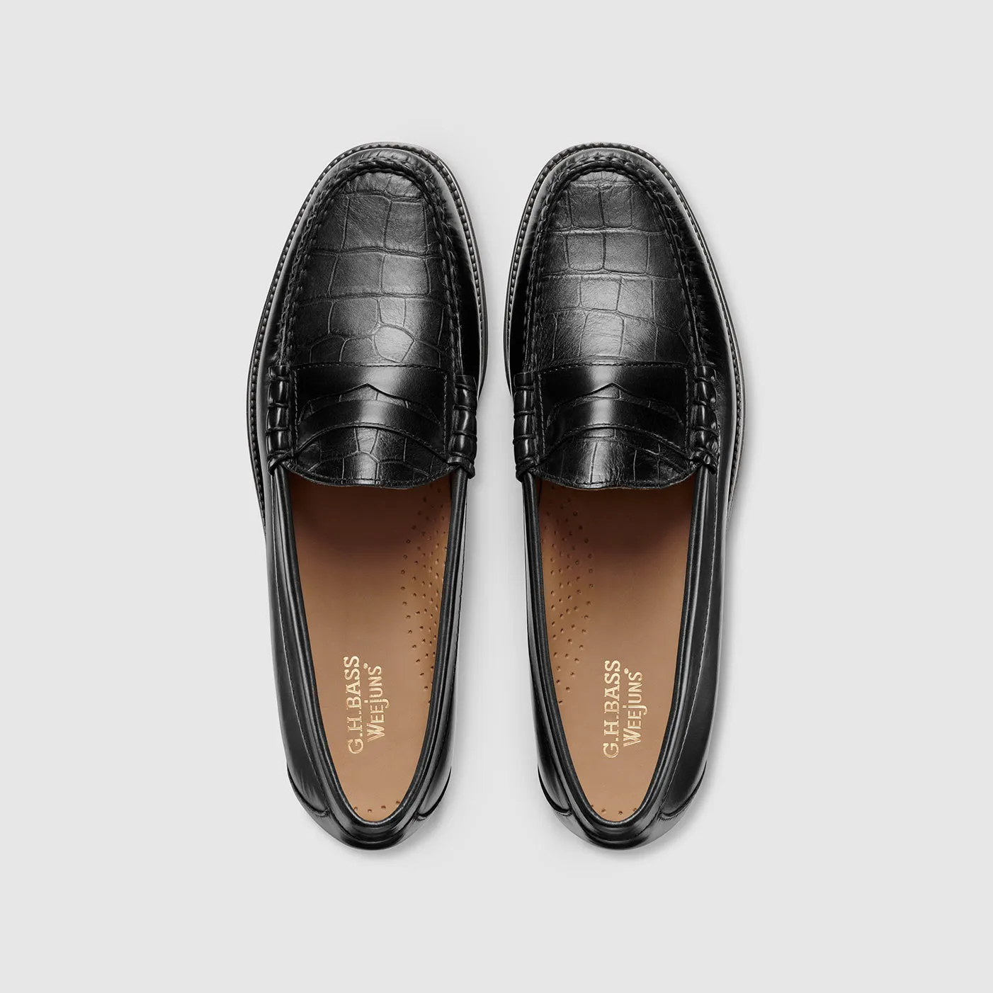 MENS LARSON EASY CROC EMBOSSED WEEJUNS LOAFER sold by G.H. Bass & Co. product image thumbnail 3