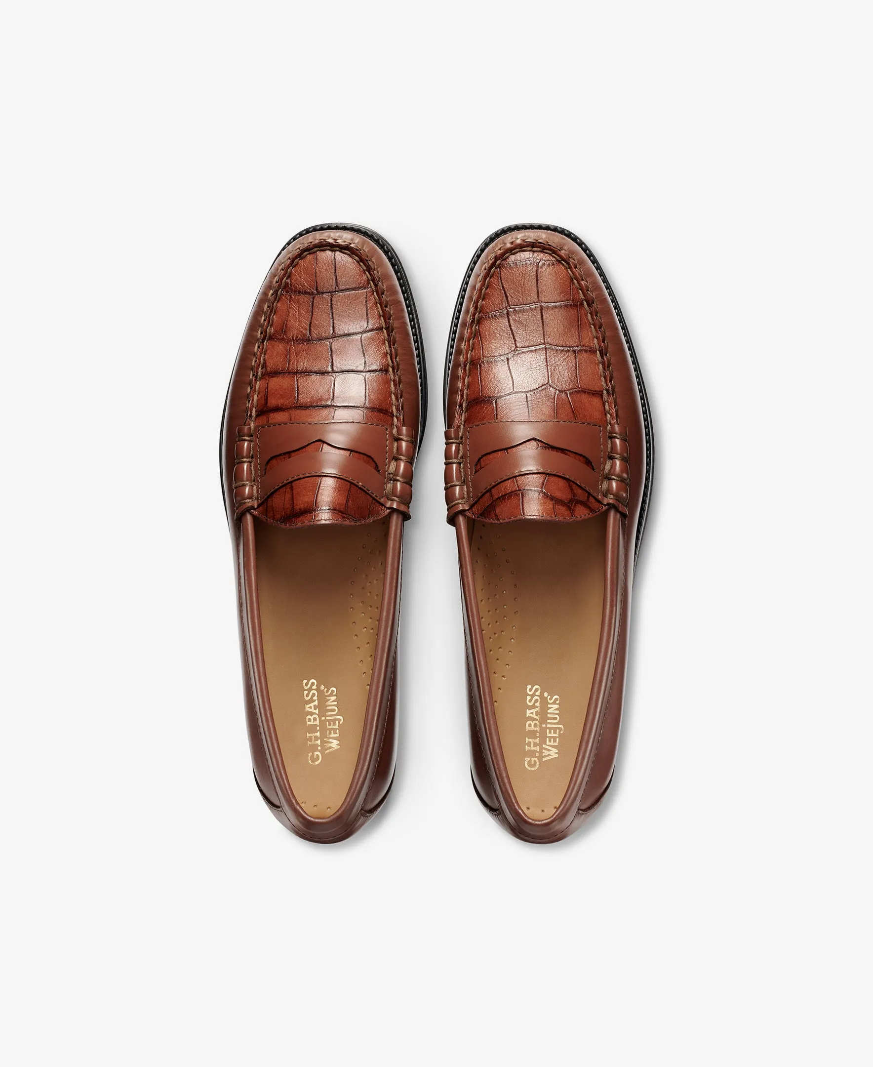 MENS LARSON EASY CROC EMBOSSED WEEJUNS LOAFER sold by G.H. Bass & Co. product image thumbnail 3