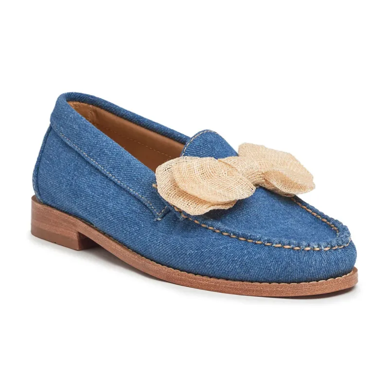 WOMENS JILLIAN BOW CANVAS LOAFER sold by G.H. Bass & Co.