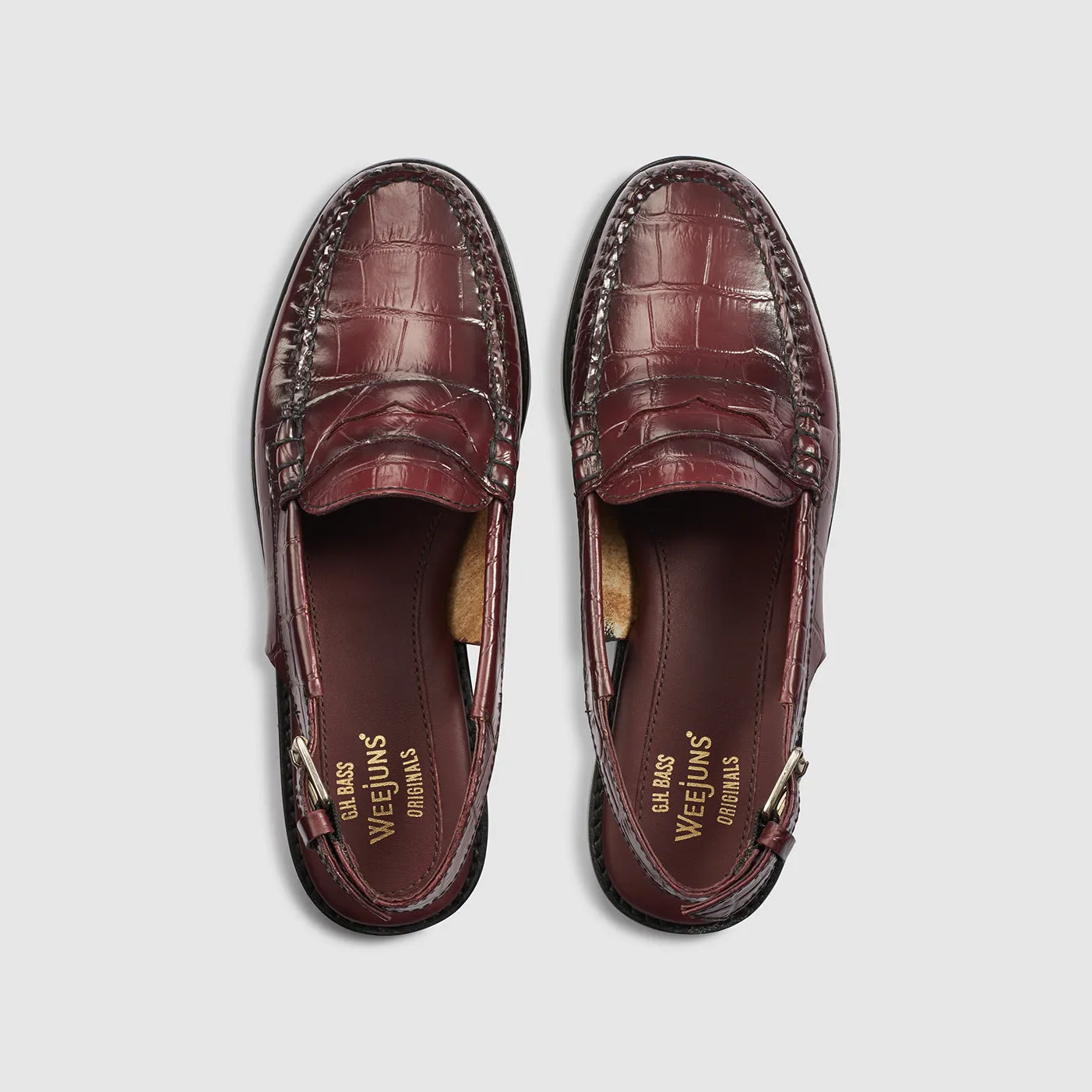 WOMENS WHITNEY CROC SLING BACK WEEJUNS sold by G.H. Bass & Co. product image thumbnail 3