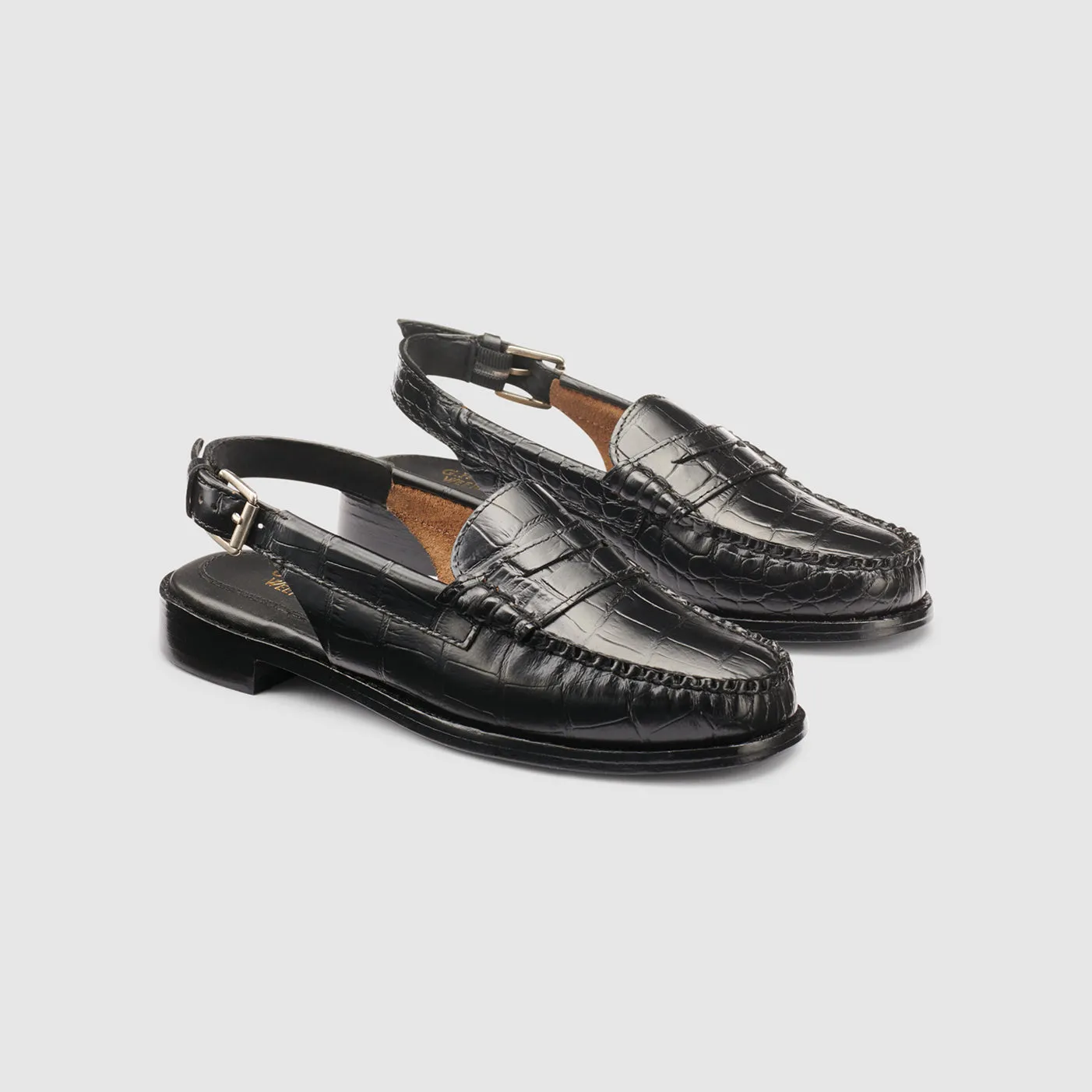 WOMENS WHITNEY CROC SLING BACK WEEJUNS sold by G.H. Bass & Co.