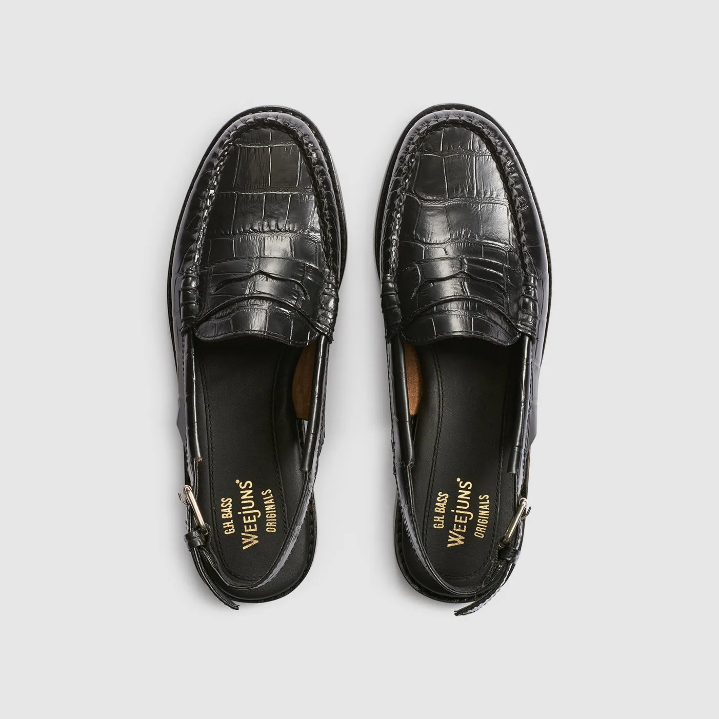 WOMENS WHITNEY CROC SLING BACK WEEJUNS sold by G.H. Bass & Co. product image thumbnail 3