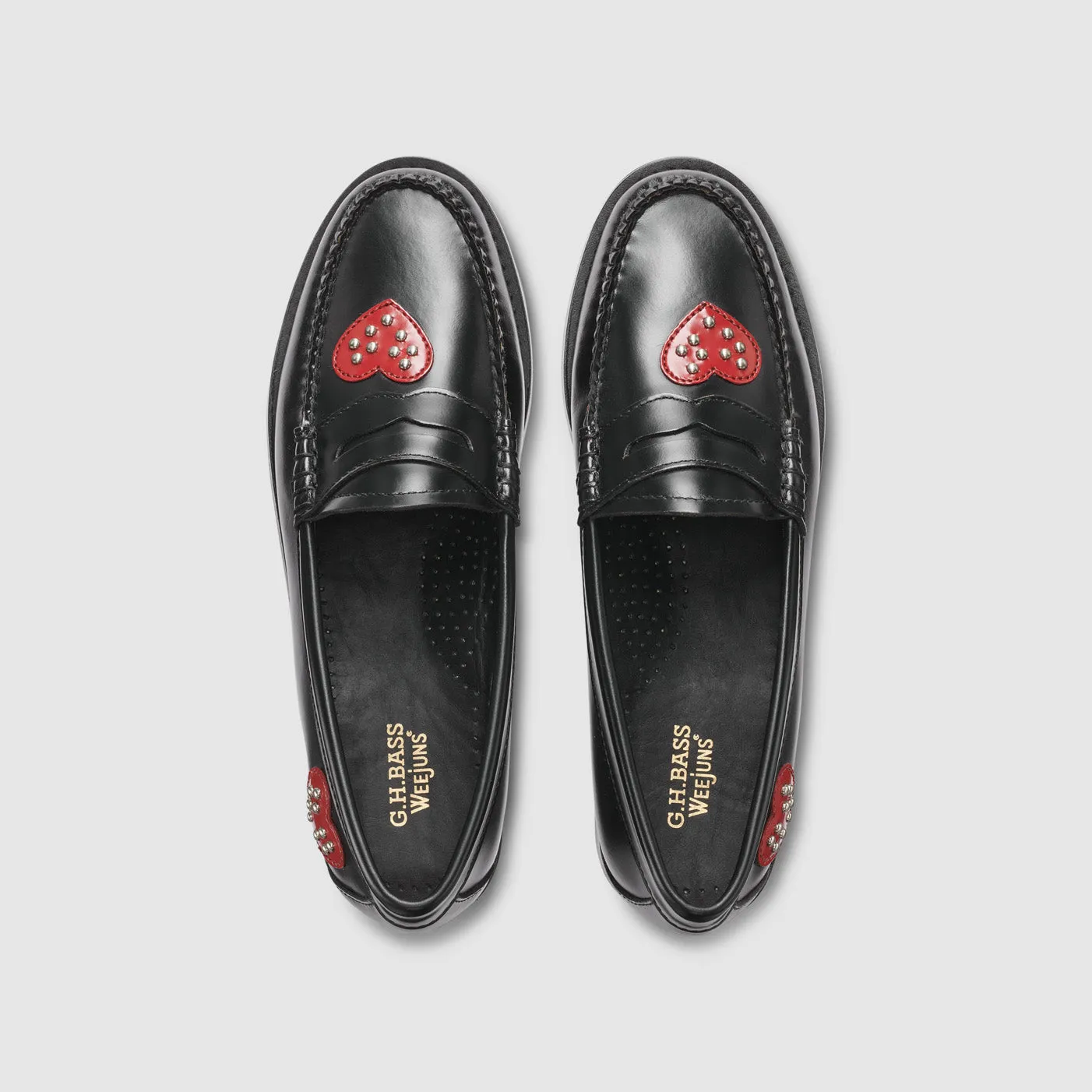 WOMENS WHITNEY STUDDED HEART WEEJUNS sold by G.H. Bass & Co. product image thumbnail 3