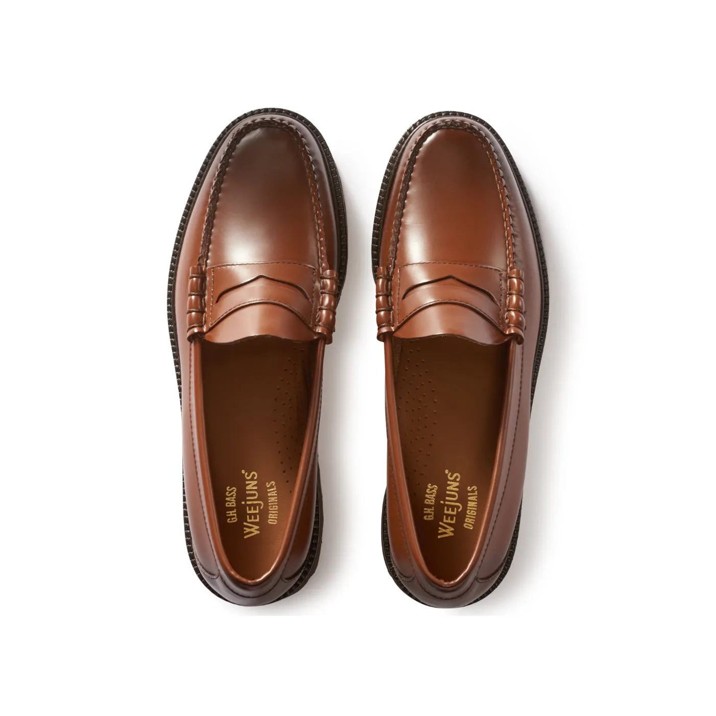 MENS LARSON BURNISHED SUPER LUG WEEJUNS LOAFER sold by G.H. Bass & Co. product image thumbnail 2