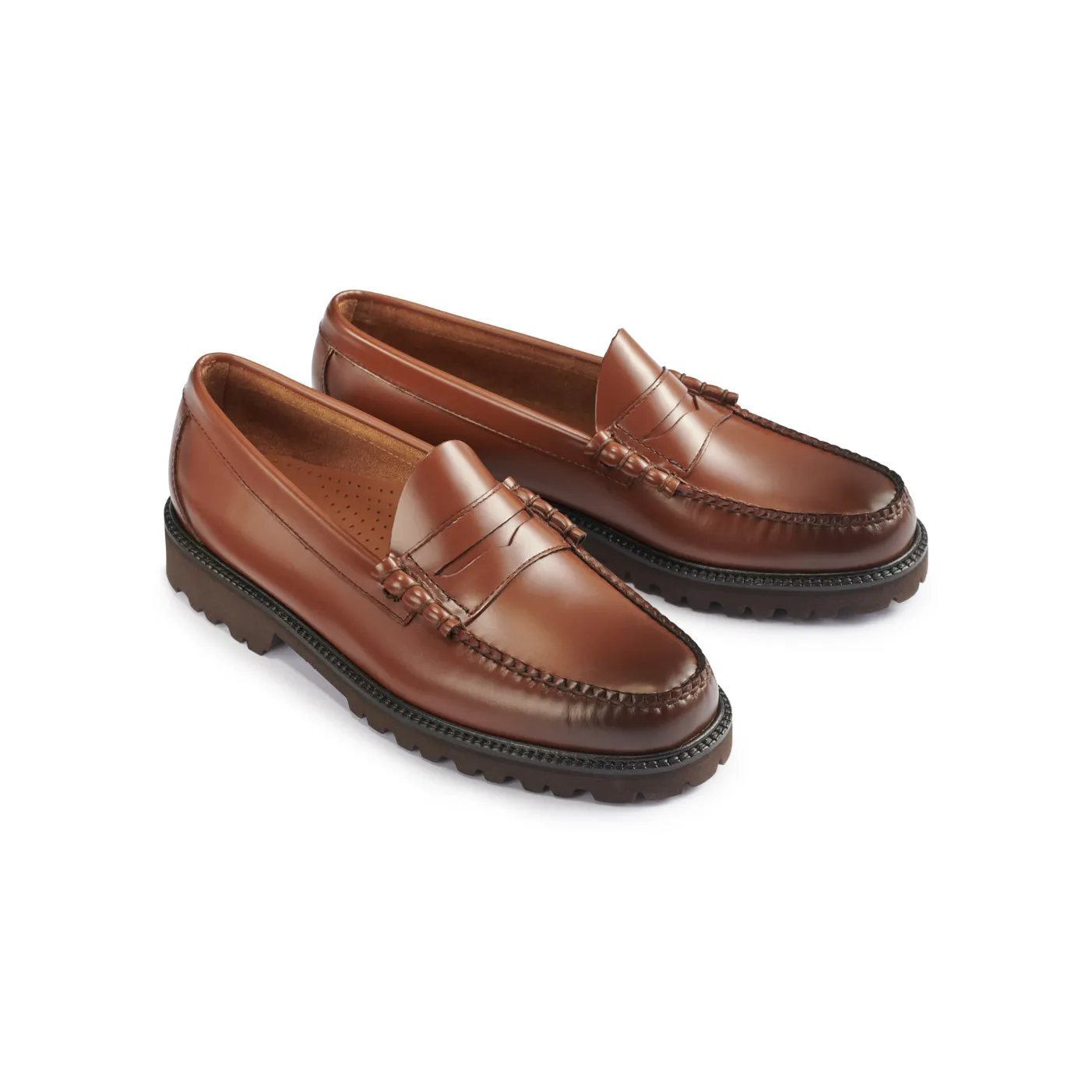 MENS LARSON BURNISHED SUPER LUG WEEJUNS LOAFER sold by G.H. Bass & Co.