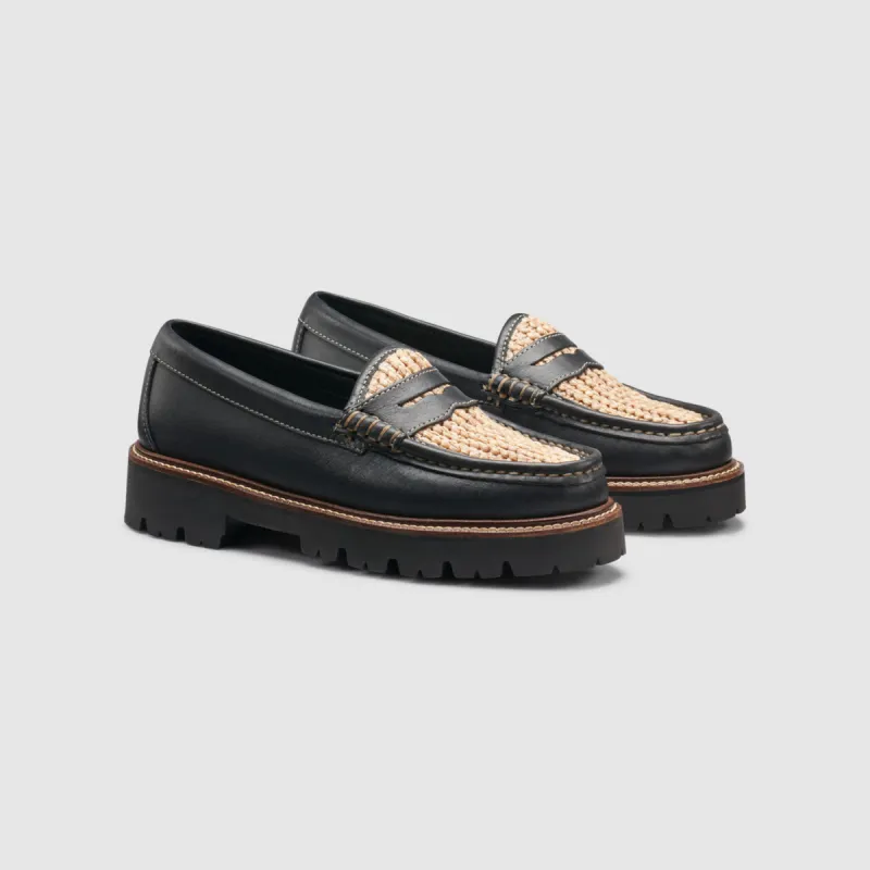 WOMENS RAFFIA WHITNEY SUPER LUG LOAFER sold by G.H. Bass & Co.