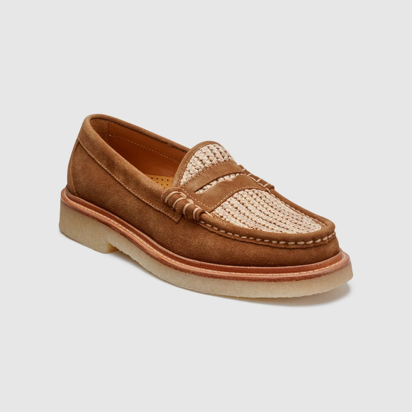 MENS LARSON CREPE SOLE RAFIA LOAFER sold by G.H. Bass & Co. product image thumbnail 3