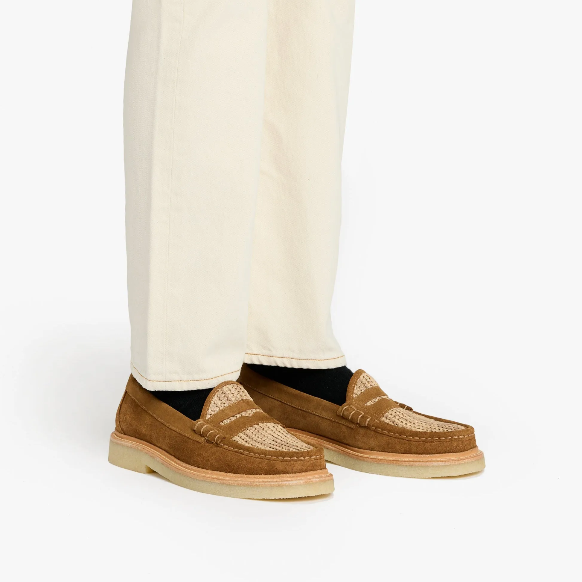 MENS LARSON CREPE SOLE RAFIA LOAFER sold by G.H. Bass & Co. product image thumbnail 2