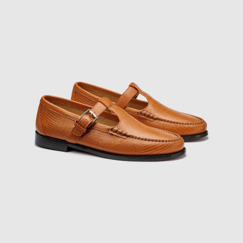 WOMENS LIZARD EMBOSSED MARY JANE WEEJUN LOAFER sold by G.H. Bass & Co.