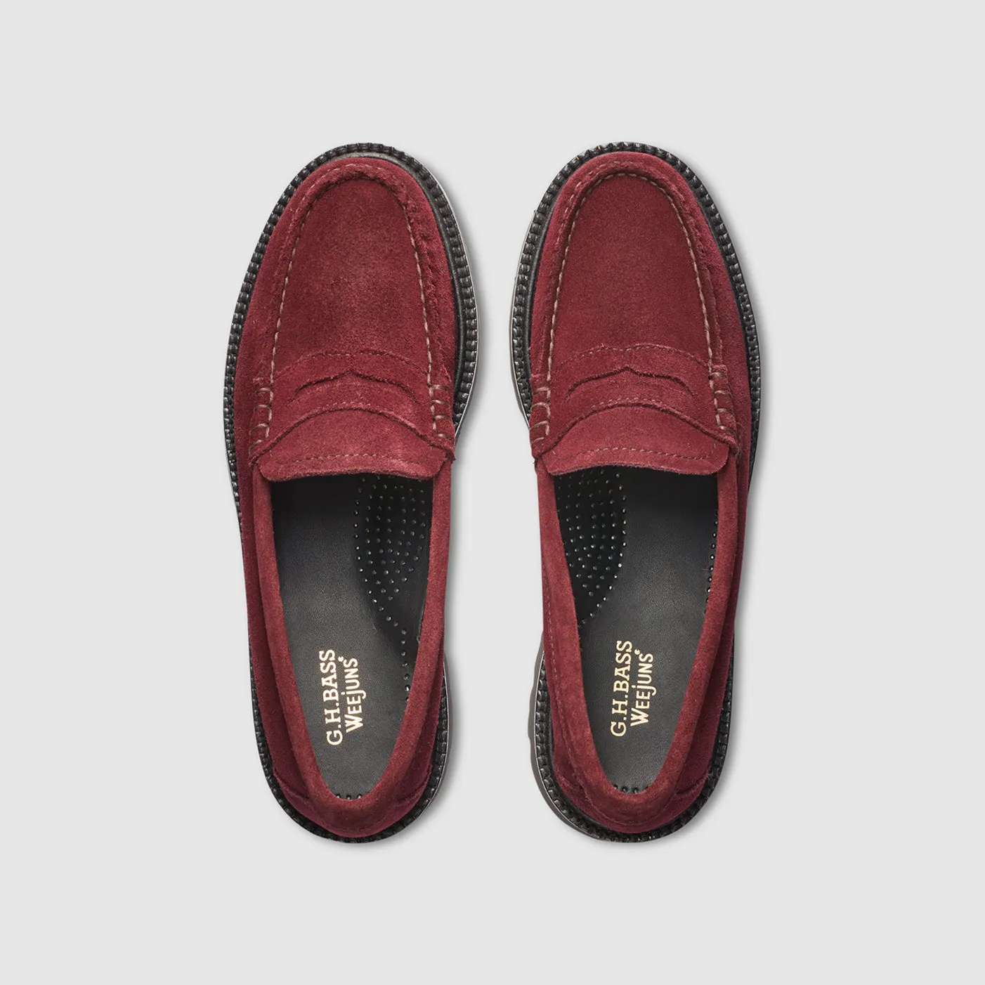 WOMENS WHITNEY SUEDE SUPER LUG WEEJUNS LOAFER sold by G.H. Bass & Co. product image thumbnail 3