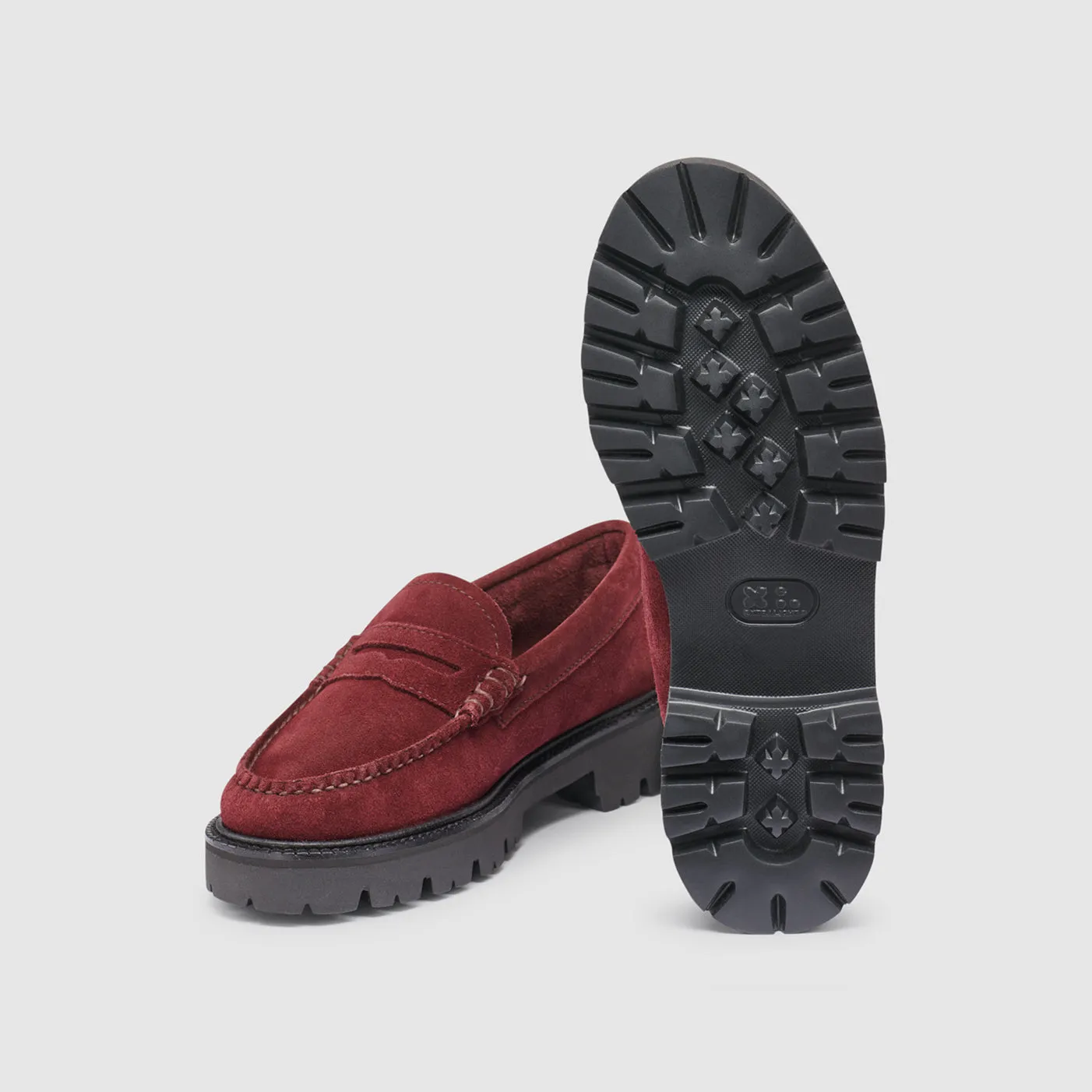 WOMENS WHITNEY SUEDE SUPER LUG WEEJUNS LOAFER sold by G.H. Bass & Co. product image thumbnail 5