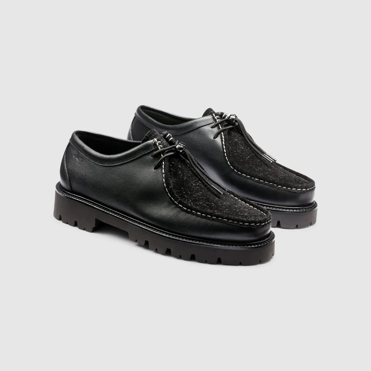 Jackson - Cedar Calf / Blue Tweed | Mens Derby Shoes
