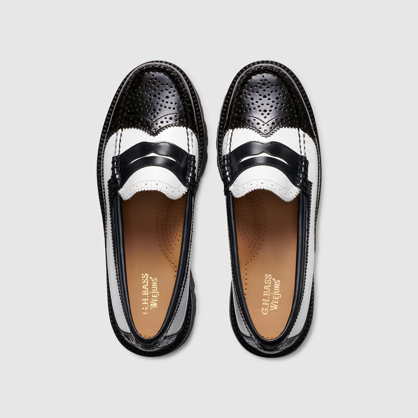 WOMENS WHITNEY BROGUE SUPER LUG WEEJUNS LOAFER sold by G.H. Bass & Co. product image thumbnail 3