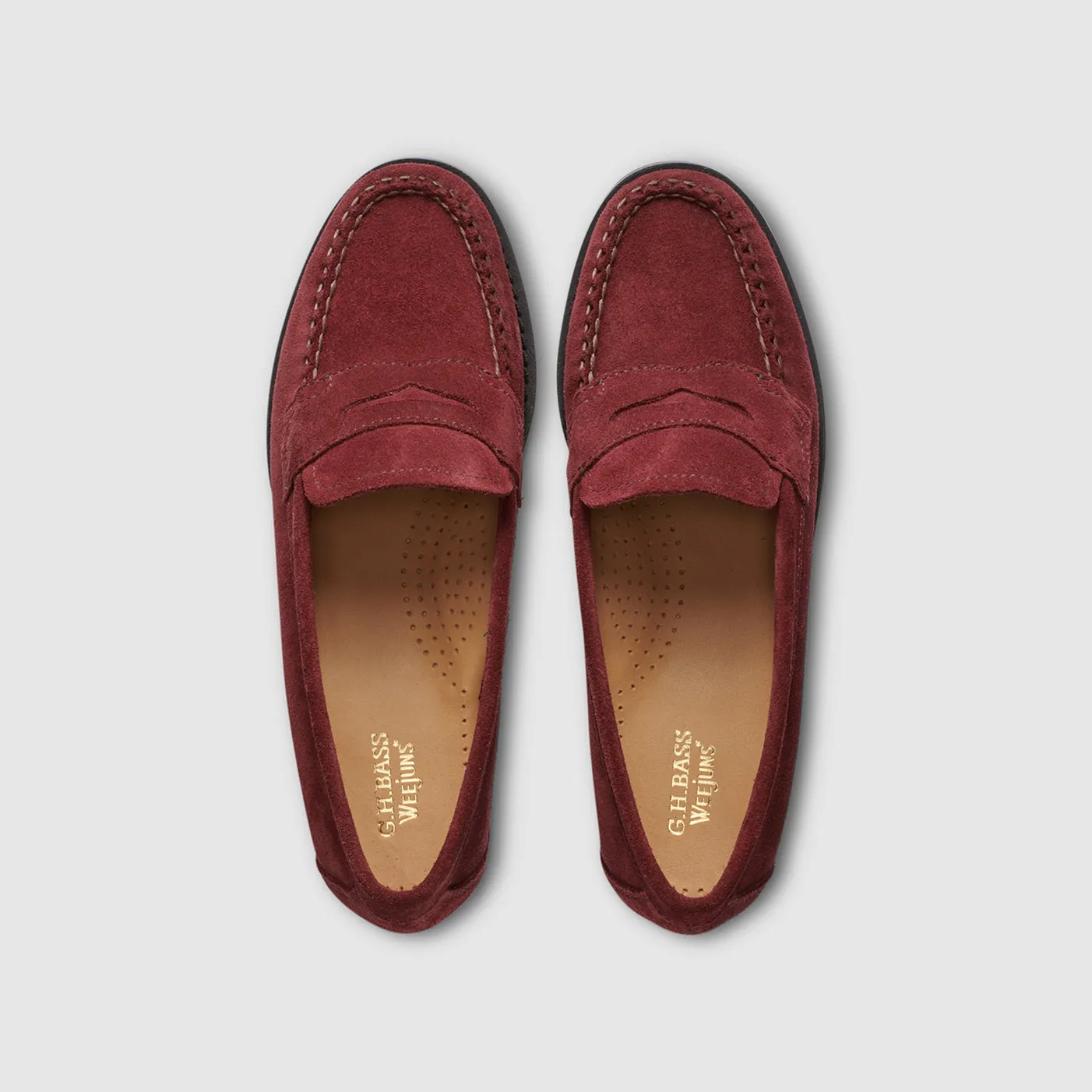 WOMENS SUEDE WILLA FLAT STRAP WEEJUNS LOAFER sold by G.H. Bass & Co. product image thumbnail 3