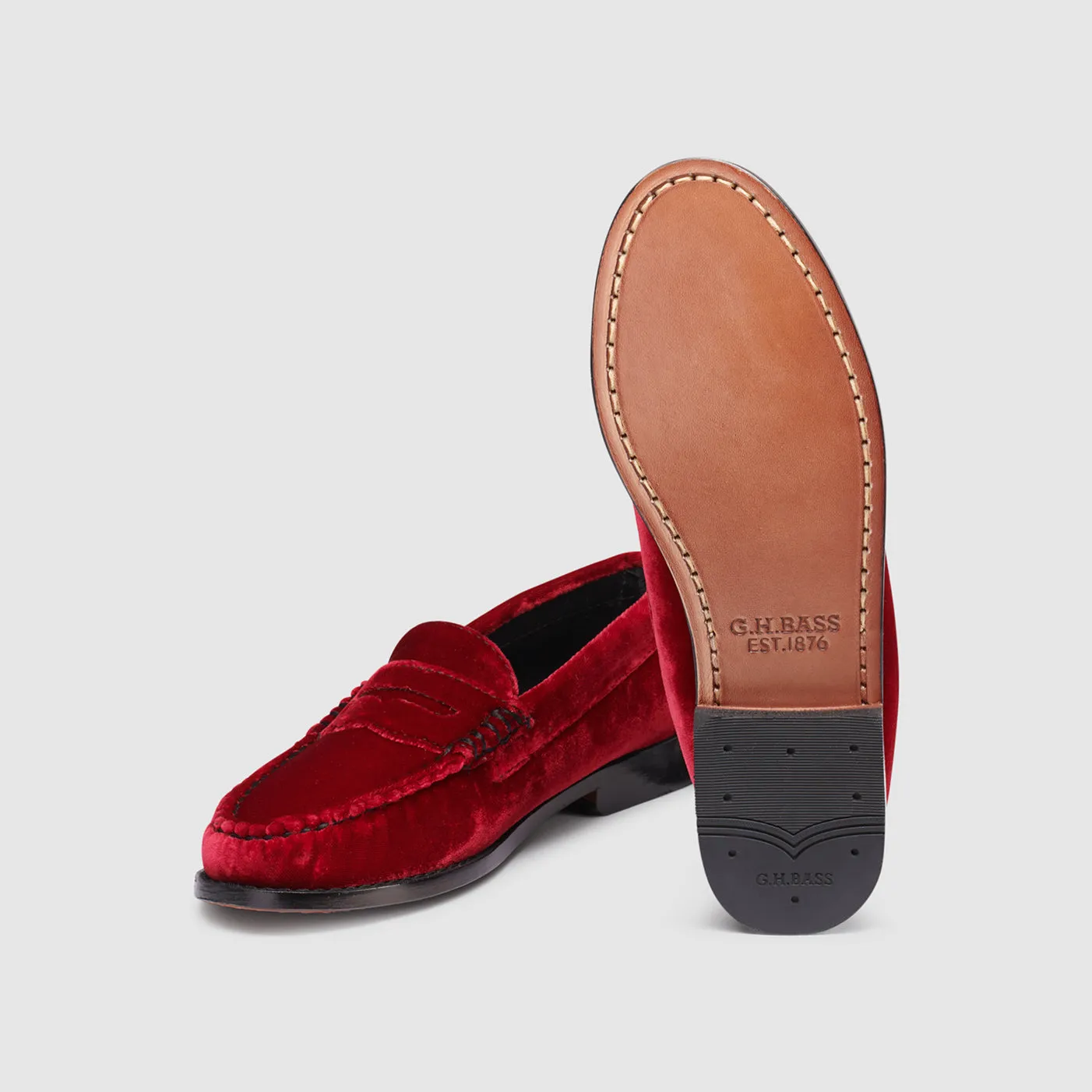 WOMENS WHITNEY VELVET WEEJUNS LOAFER sold by G.H. Bass & Co. product image thumbnail 5