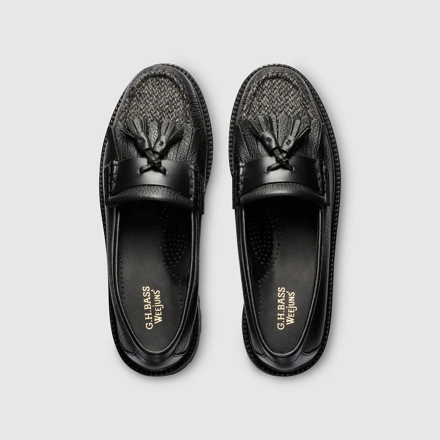 WOMENS ESTHER KILTIE HARRIS TWEED SUPER LUG WEEJUNS LOAFER sold by G.H. Bass & Co. product image thumbnail 4