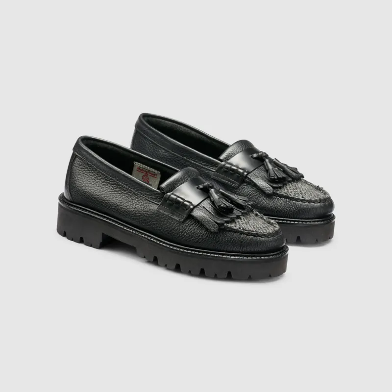 WOMENS ESTHER KILTIE HARRIS TWEED SUPER LUG WEEJUNS LOAFER sold by G.H. Bass & Co.