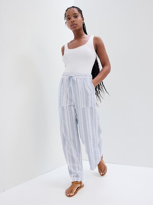 Wide-Leg Linen Pants with Washwell sold by GAP Factory product image thumbnail 2