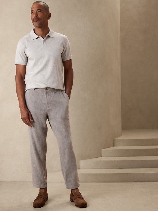 Athletic-Fit Linen-Cotton Pant sold by GAP Factory product image thumbnail 5