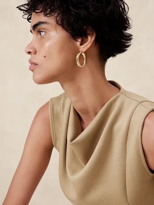 Scuba Cowl-Neck Top sold by GAP Factory product image thumbnail 3